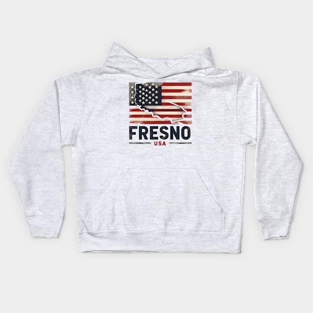 Fresno, California Kids Hoodie by Vehicles-Art